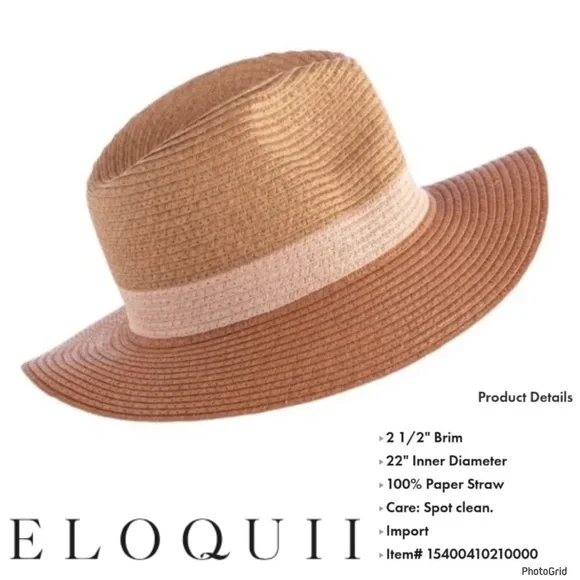 Eloquii | Accessories | Eloquii Ventana Sun Hat Tan With  display picture 3